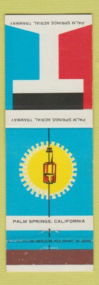 Matchbook Cover - Palm Springs Ca Aerial Tramway