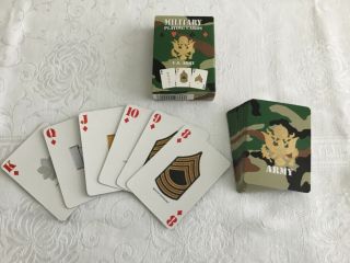 Military Playing Cards U.  S.  Army Full Deck Two Jokers