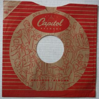 Capitol Records - 78 Rpm 10 Inch Sleeve –records & Albums - Vg,  - No Record