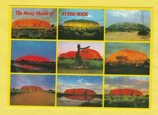 Postcard The Many Moods Of Ayers Rock Uluru Northern Territory
