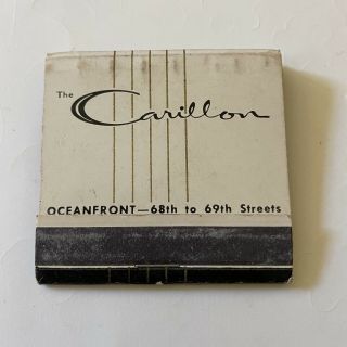 Vintage 1960s Matchbook - The Carillon Hotel Miami Beach Florida
