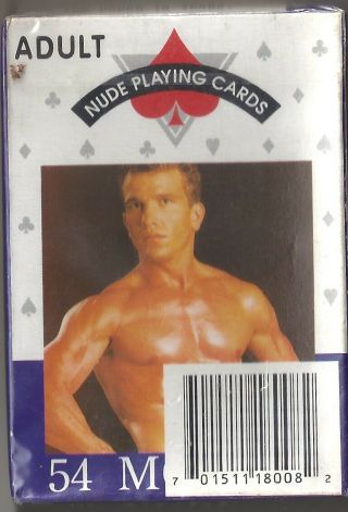 Vintage Nude Male 54 Models Playing Card Deck Regular Size