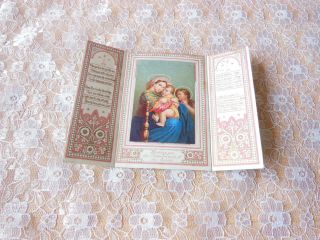 Victorian Christmas Card/panels Reveal Mary And Jesus/marcus Ward