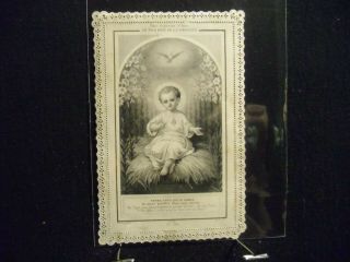 Victorian Scrap 1714 - Christmas Card - Christ Child - Cir: 1860s