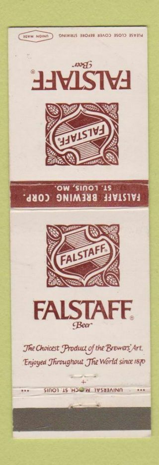 Matchbook Cover - Falstaff Beer St Louis Mo