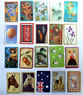 20 Old Swap Cards.  Worn Cond.  Horse Animals Retro.  Collect Craft Scrapbook.  L17