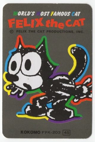 1 Playing (swap) Card - Cartoon - Comic - Felix The Cat [2383]