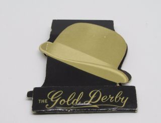 The Gold Derby The Gaslight Club Chicago Matchbook