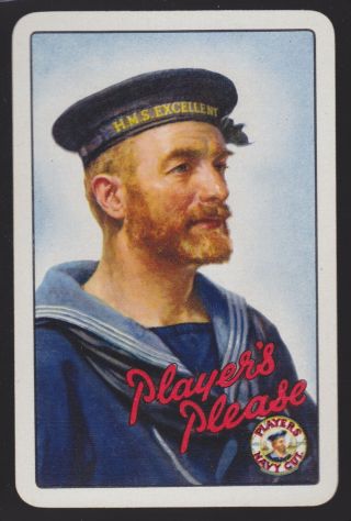 1 Single Vintage Swap/playing Card Players Navy Cut Cigarettes Sailor Tobacco