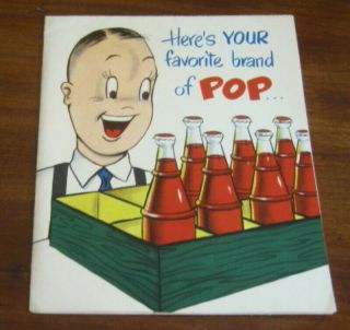 Vtg 1950s Rust Craft Birthday Card,  Favorite Pop Pun,  Mirror Inside, .