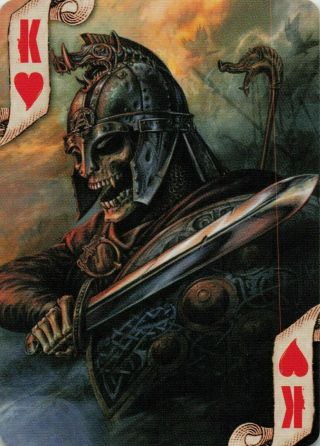 Alchemy England Gothic Vampire Single Swap Playing Card King Of Hearts