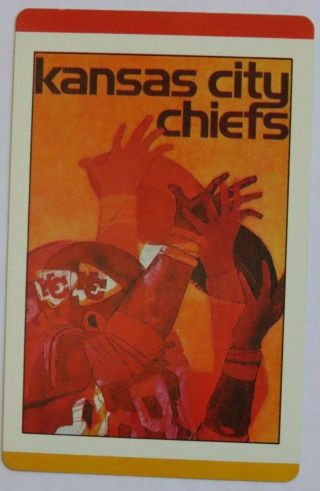Kansas City Chiefs Vintage Single Swap Playing Card