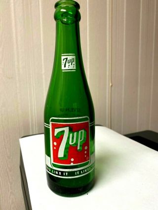 Vintage Soda Pop Beverage Bottle - 7 Up Littleton,  N.  C.  South Hill,  Va.  - 7 Oz