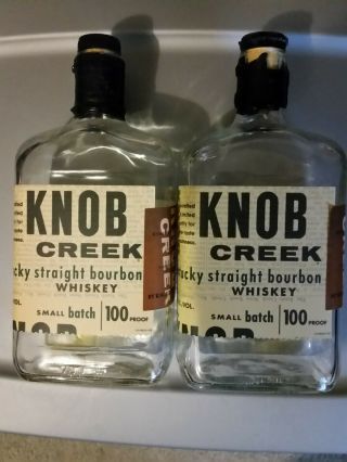 Knob Creek Kentucky Bourbon Empty Bottles 2ct (750ml)