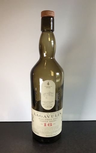Individual Empty Lagavulin 16 Year Islay Single Malt Scotch Whisky Decanter 750