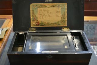 Antique Victorian Swiss Cylinder Music Box 1890 