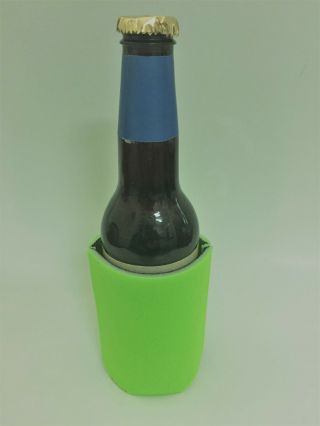25 Blank Long Neck Beer Bottle Insulators/coolers - Neon Green (limited Supply)