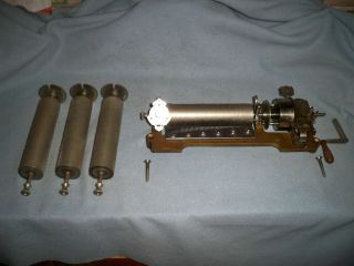 Antique Mermod Freres Swiss Cylinder Music Box Mechanism W/ 4 Cylinders