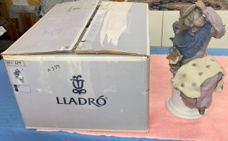 Lladro " Dawn " 1745 Figurine W/ Box Limited 169/200 Rare 17.  5 " Certifica