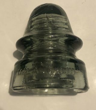 Sage Green Mclaughlin No 19 Glass Insulator