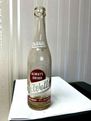 Vintage Soda Pop Beverage Bottle - Acl - Dr.  Wells,  Conroe,  Texas