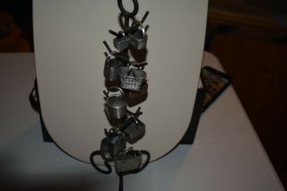 Longaberger Miniature Pewter Baskets 11 with Stand 2