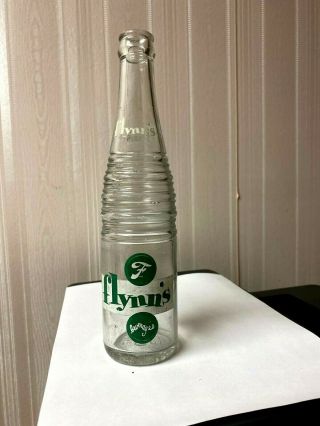 Vintage Soda Pop Beverage Bottle - Acl - Flynn 