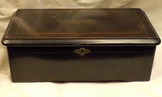 19th Century Victorian Mermod Freres Swiss Cylinder Wood Music Box 6 Songs WOW 2