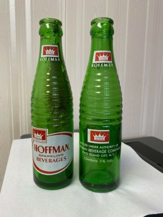Vintage Soda Pop Beverage Bottle - Hoffman Beverages,  Long Island City,  N.  Y.