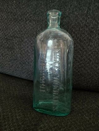 Old Embossed Medicine Bottle,  No Cap,  Lydia Pinkham 