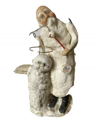 1999 Debbee Thibault Limited Edition Folk Art Figurine Father Ofsnowman 90/1500