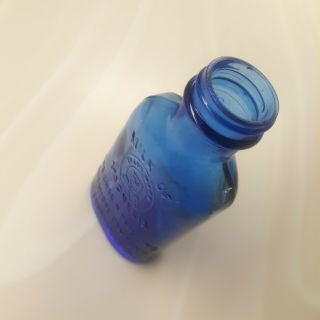 Milk of Magnesia Glass Bottle Antique Cobalt Blue 2