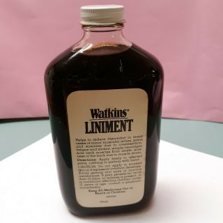Vintage watkins Liniment Red Label 12 oz Full Bottle 3