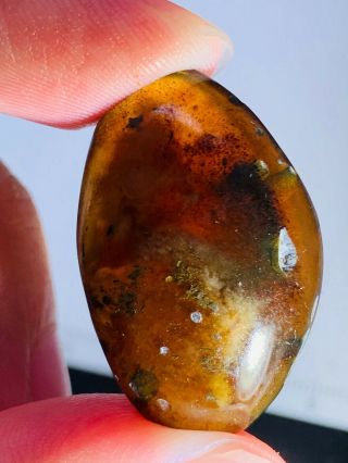 3.  04g Calcite&mineral Burmite Myanmar Burmese Amber Insect Fossil Dinosaur Age