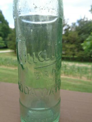 Quality Brand 10 Fl Oz Soda Water Property Of Coca Cola Bottling Co Asheville Nc