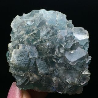 87g Natural Translucent Green Cube Fluorite Crystal Mineral Specimen/china