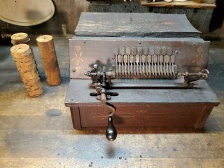 Antique Gem Roller Organ Music Box Restoration Project Parts W 3 Cost