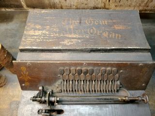 Antique Gem Roller Organ Music Box Restoration Project Parts w 3 Cost 2
