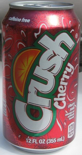 Cherry Crush Soda 12 - Oz Can Nm To Mn Rare Collector 