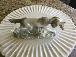 Lladro Hunting Dog with Quail 308.  13A RARE Early Porcelain Figure PERFECT cond 2