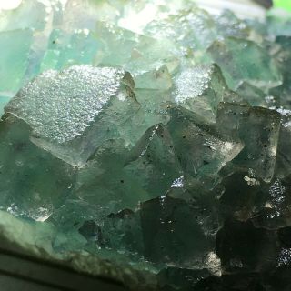 95g Natural Translucent Green Cube Fluorite Crystal Mineral Specimen/China 2