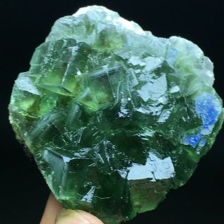 92g Natural Translucent Green Cube Fluorite Crystal Mineral Specimen/China 3