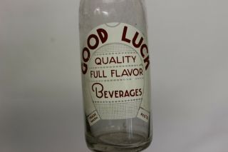 Good Luck Beverages Soda Bottle,  Greensboro,  North Carolina 1954