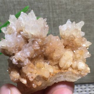 Rare Natural Cubic White Calcite Quartz Crystal Mineral Specimen Healing K739