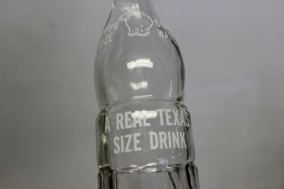 Hippo Size Soda Water Bottle,  Label On One Side Only