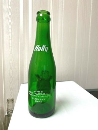 Vintage Soda Pop Beverage Bottle - ACL - Holly,  Youngstown,  Ohio - 7 Oz 2
