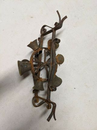 Antique Rotating Brass Bells Mechanical Door bell Dinner Bell Wrought Iron BELLS 3