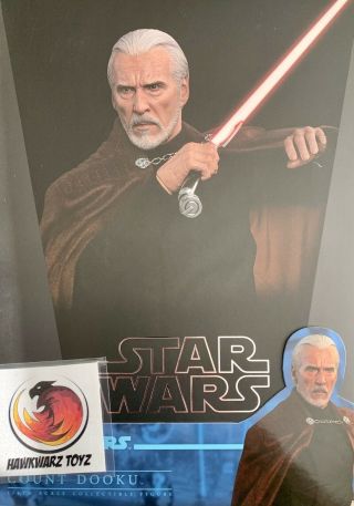 Hot Toys Star Wars Ii Attack Of The Clones Count Dooku Mms496 1/6 Scale Sideshow