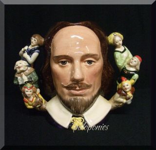 Royal Doulton William Shakespeare D6933 Large Character Jug - Limited Edition