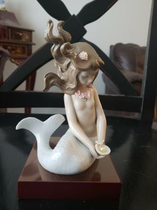 Lladro Mirage Mermaid With Base And Box